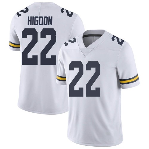 Karan Higdon Michigan Wolverines Men's NCAA #22 White Limited Brand Jordan College Stitched Football Jersey AQP5654FY